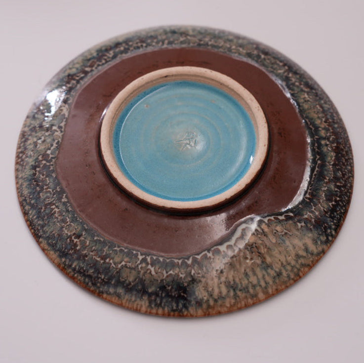 Paulo｜皿 レオパード×ブルー B｜Φ14.5cm × H2cm