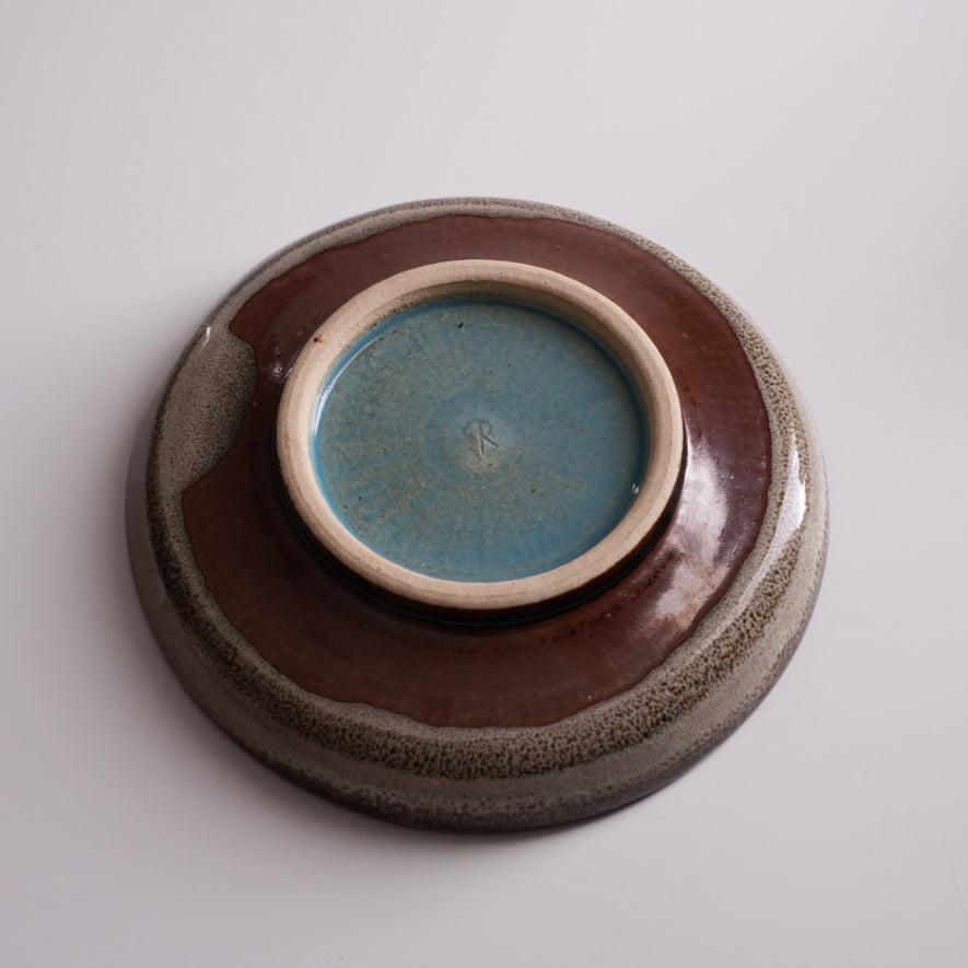 Paulo｜切立皿 レオパード×グリーン｜Φ14cm × H3cm