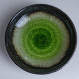 Paulo｜平皿 ガラス釉薬グリーン Φ約13cm × H約3.5cm