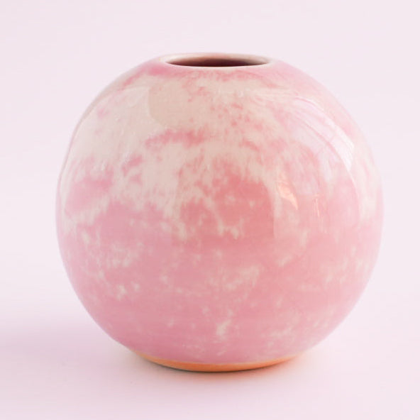 Shiro｜一輪挿し 桜色 D｜Φ7.5cm × H7.5cm
